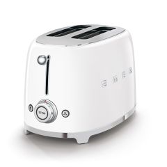 Smeg TSF01WHUK 2 Slice Retro Style White Toaster