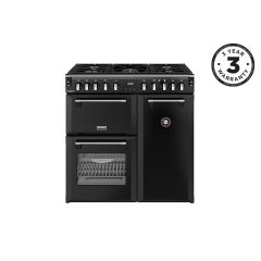 Stoves 444411867 90cm Richmond Dual Fuel Range Cooker - Black