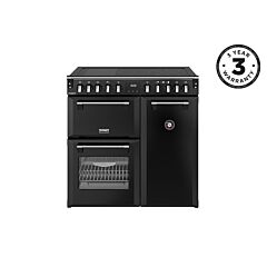 Stoves 444411869 Richmond Deluxe 90Cm Electric Induction Range Cooker - Black