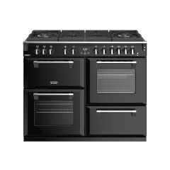 Stoves 444444919 Richmond DX S1100DF GTG Black 110cm dual fuel range cooker