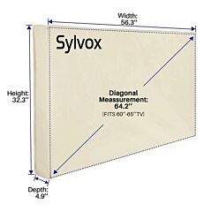 Sylvox OT65A1COVER OT65A1 Waterpoor Outdoor TV Cover for 60-65" TVs