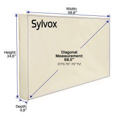 Sylvox OT75A1COVER Waterpoor Outdoor TV Cover for 70-75" TVs