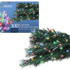 The Christmas Workshop 77670 300 Colour Chaser Lights With Ultra Bright Leds