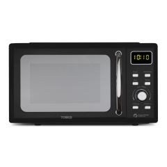 Tower T24041BLK 800W Solo Microwave 20L