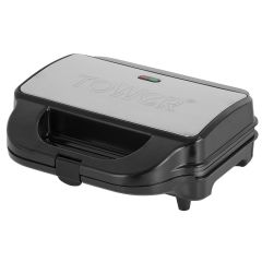 Tower T27031 900W Deep Filled Sandwich Maker Stainless Steel
