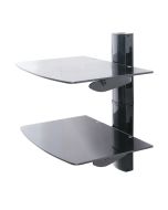 Ttap TTD2SHELF Double Glass AV Wall Shelf