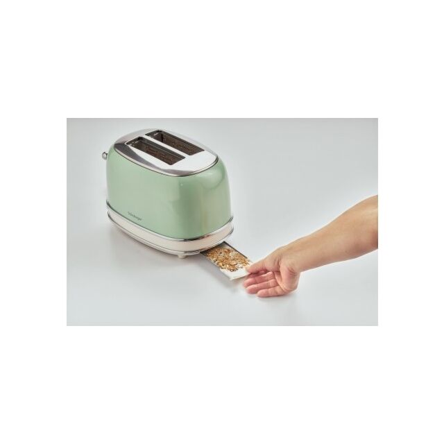 Ariete AR5514 Vintage 2 Slice Toaster in Green