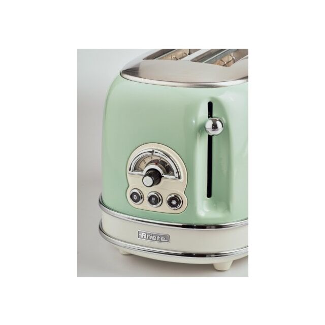 Ariete AR5514 Vintage 2 Slice Toaster in Green