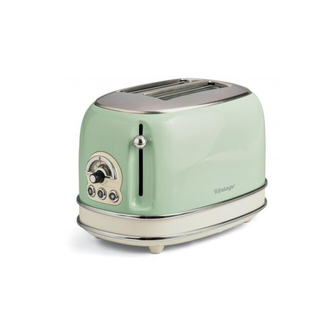 Ariete AR5514 Vintage 2 Slice Toaster in Green