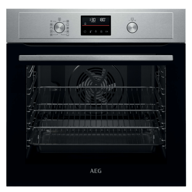 Aeg BPX53506EM 3000 Surroundcook Pyrolytic Built-In Oven - Stainless Steel