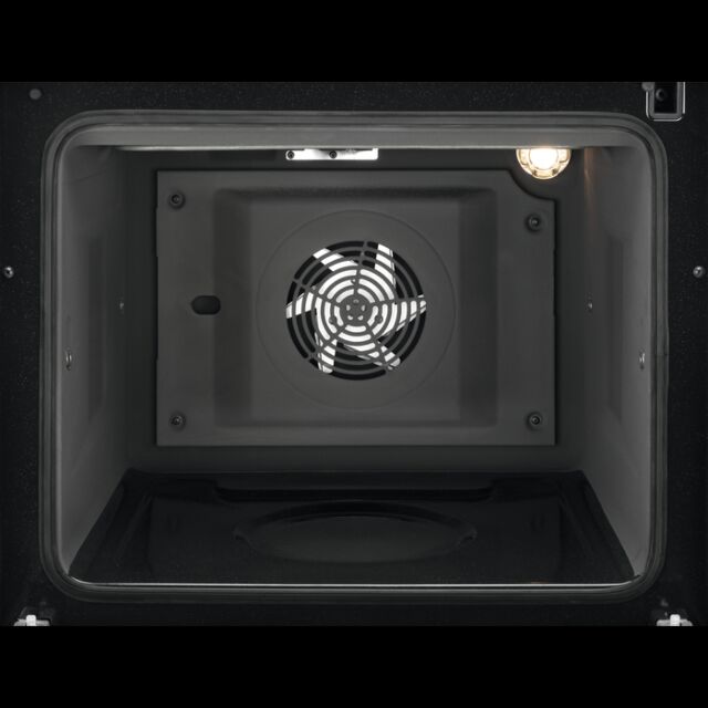 AEG CCB6740ACB 60cm Double Oven Electric Cooker with Ceramic Hob - Black