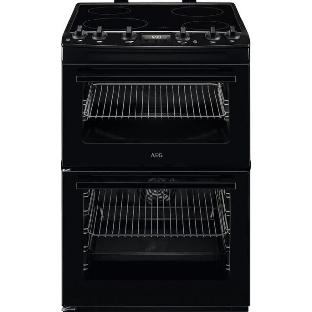 Aeg CCX6501ACB 
60Cm Electric Cooker with Double Oven With Thermaflow