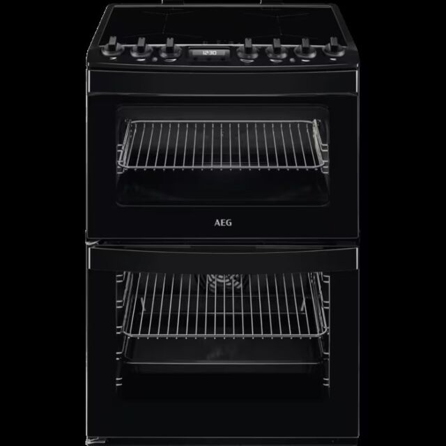 Aeg CIB6743ACB 60cm Electric Induction Double Oven