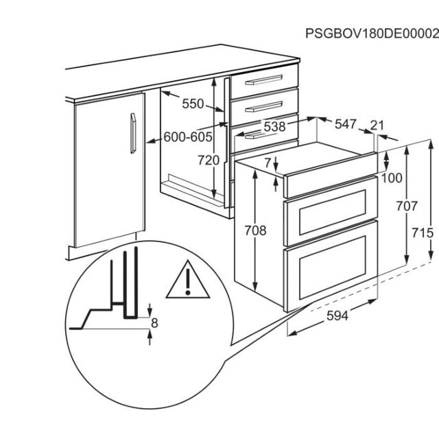 Aeg DUB535060M Multifunction undercounter double oven