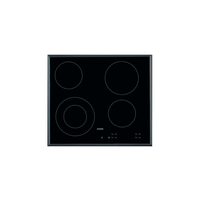 AEG HK624010XB 60Cm Ceramic Hob with front touch controls