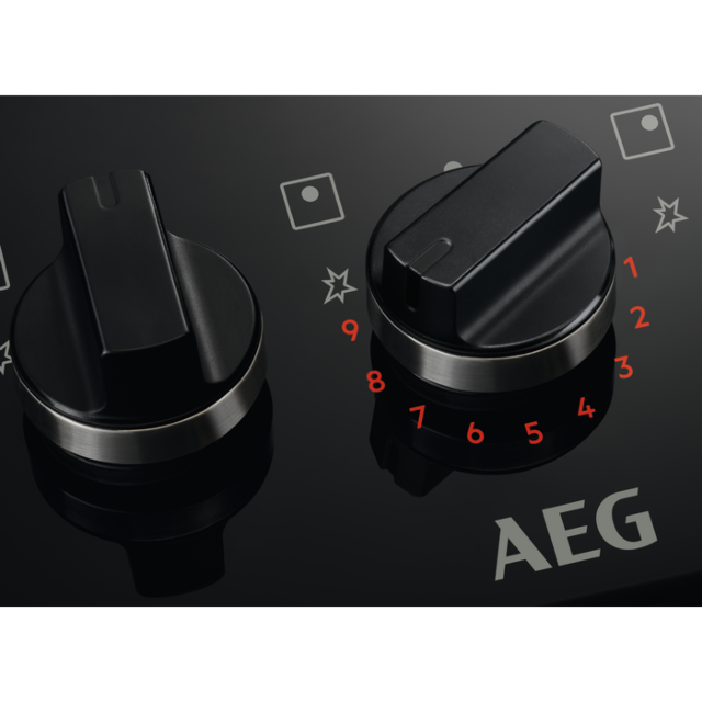 AEG HKB95450NB 90cm Gas Hob - Black
