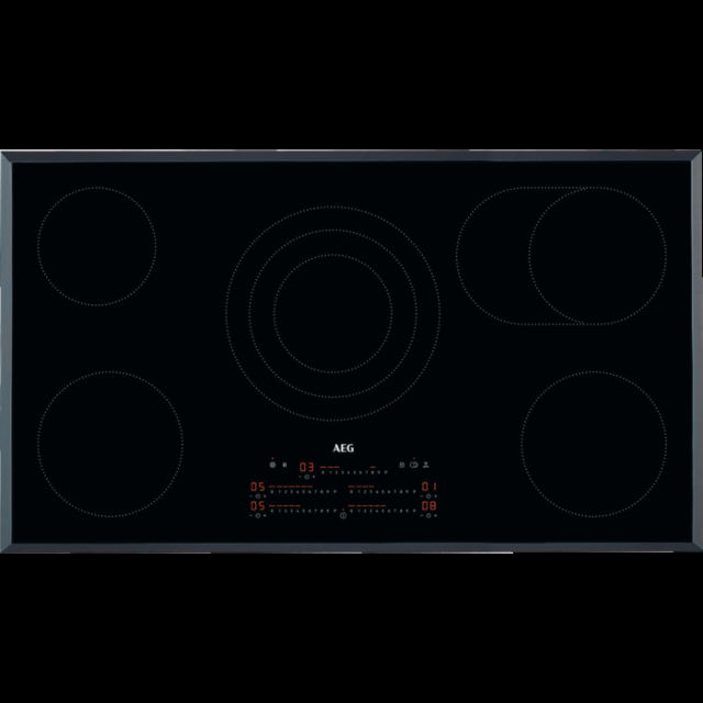 AEG HRE95770FB 90cm Ceramic Hob - Black
