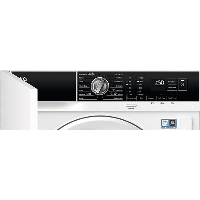 AEG LF7E7431BI 7kg 1400 Spin Integrated Washing Machine - White