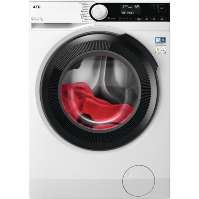 Aeg LFR73944B 9kg 1400 Spin Freestanding Washing Machine
Washing machine. 7000 Series, ProSteam, 9kg wash capacity, 1400rpm. MixLoad 69 Min, W