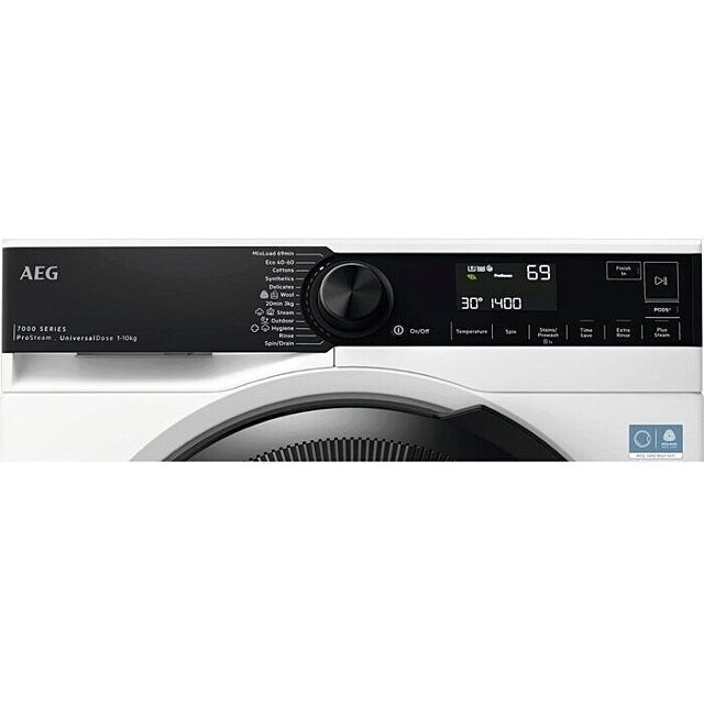 Aeg LFSR74144UD 10Kg 1400 Spin Washing Machine With Prosteam® - White