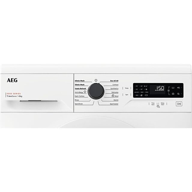 Aeg LFX50844B 8kg 1400 Spin Washing Machine - White