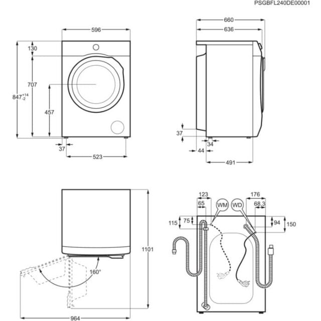 Aeg LFX50942B 9kg 1400 Spin Freestanding Washing Machine
Washing machine. 5000 Series, AutoSense technology. 9kg wash capacity, 1400rpm. Quick