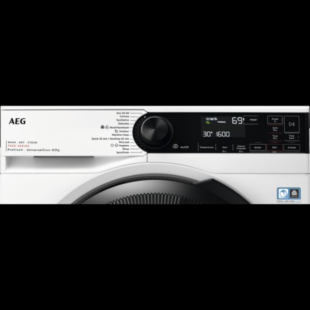 AEG LWR7485M4U 8kg/5kg 1600 Spin  Washer Dryer - White