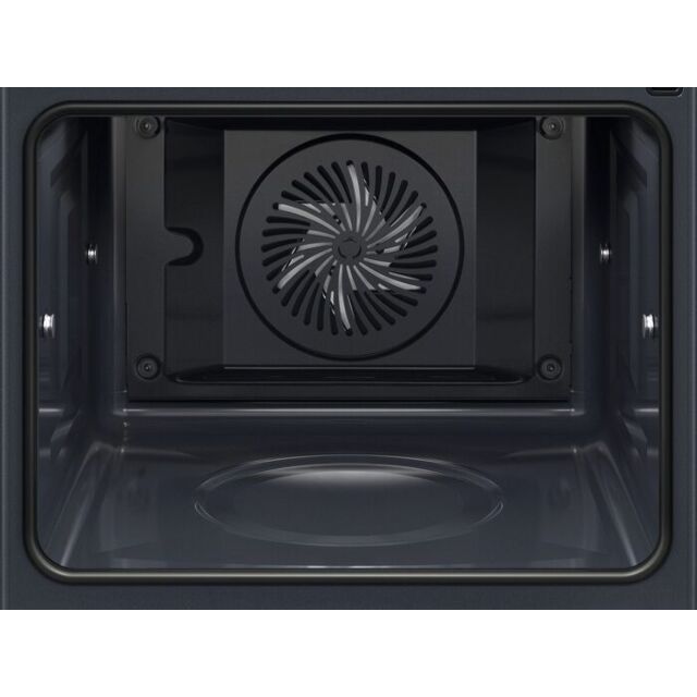 Aeg OS6AB50AK 6000 Sensecook Aqua Clean Enamel Single Built-In Oven - Black