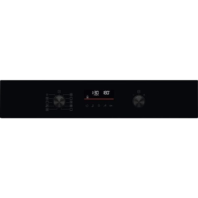 Aeg OS6AB50AK 6000 Sensecook Aqua Clean Enamel Single Built-In Oven - Black
