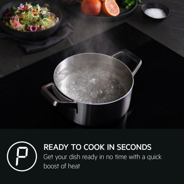 Aeg SO64IB0BFZ Exclusiv Line SO64IB0BFZ 59cm Induction Hob - Black