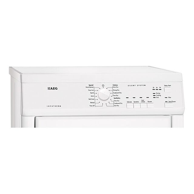 Aeg T65170AV 7kg Vented Tumble Dryer 
Vented Tumble Dryer. 7kg Drying Load, Sensor Drying, 3 / 6/ 9 hrs Delay Start. Energy 