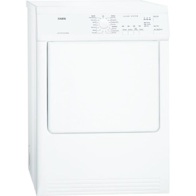 Aeg T65170AV 7kg Vented Tumble Dryer 
Vented Tumble Dryer. 7kg Drying Load, Sensor Drying, 3 / 6/ 9 hrs Delay Start. Energy 