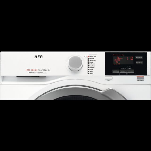 AEG T6DBG822N 8kg Condenser Tumble Dryer - White