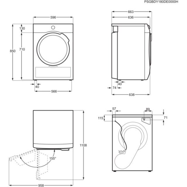 Aeg TR718A4B 8Kg Heat Pump Tumble Dryer With Sensidry® - White