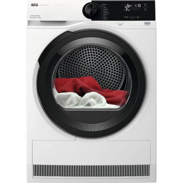 Aeg TR728CT4B 8kg Heat Pump Tumble Dryer - White