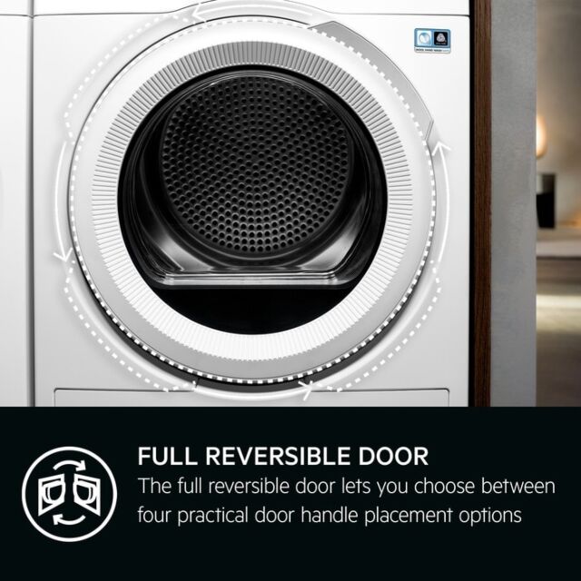 Aeg TR729A4B 7000 Series 9Kg Sensidry Heat Pump Tumble Dryer