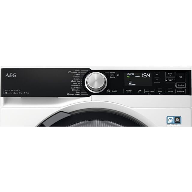 Aeg TR959M6BC 9kg Heat Pump A+++ Freestanding Tumble Dryer
Connected Tumble dryer. 9000 Series, AbsoluteCare Plus, 3D Scan technology. 9kg capac