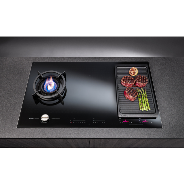 ASKO HIG1995AB 93cm Induction Hob - Black Glass