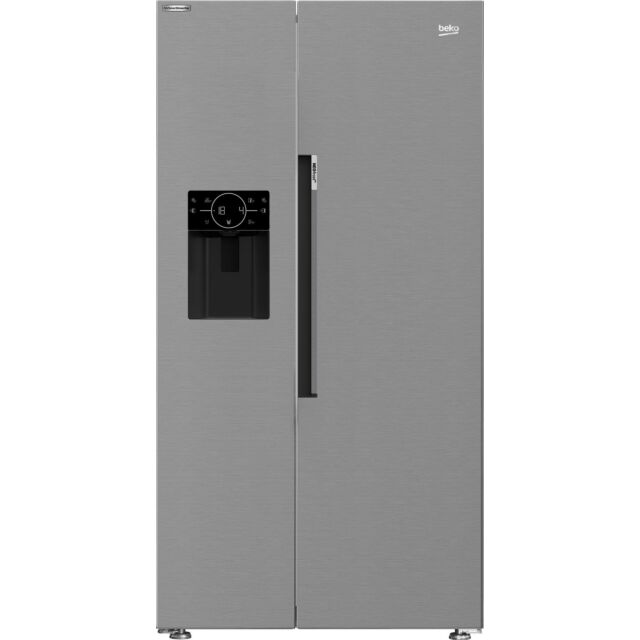Beko ASP33B32VPS 91cm HarvestFresh American Style Fridge Freezer - Stainless Steel Effect 