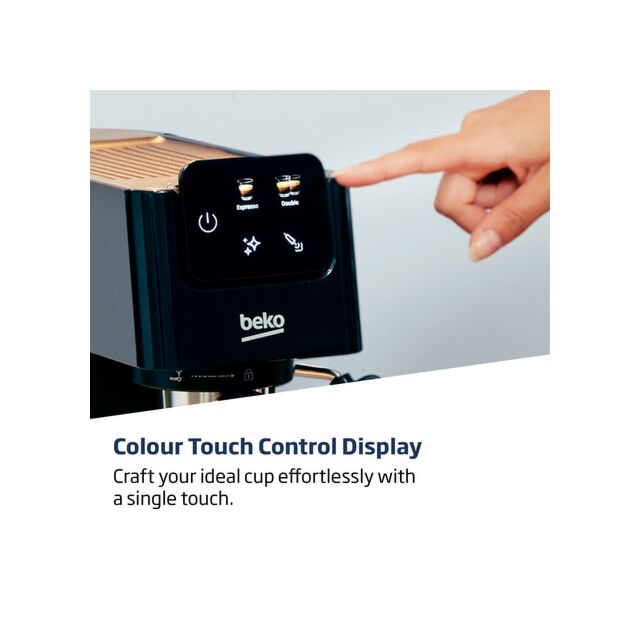 Beko CaffeExperto Manual Espresso with Steam Wand - Black