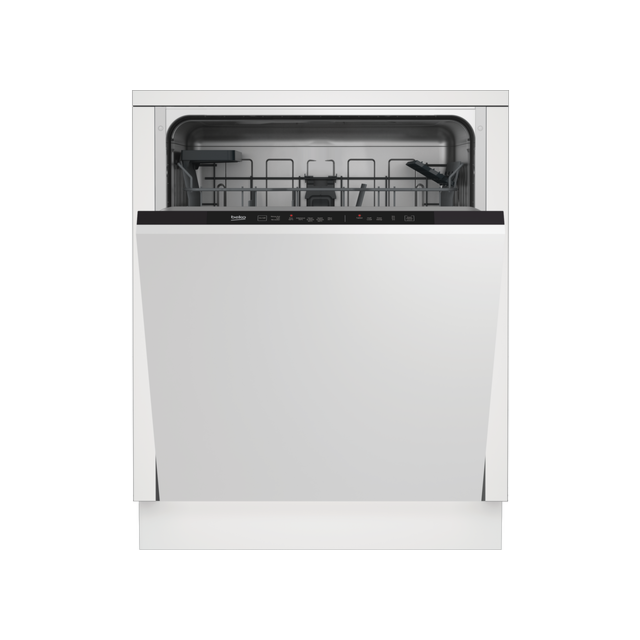 Beko DIN15C20 14 Place Integrated Dishwasher - Stainless Steel 