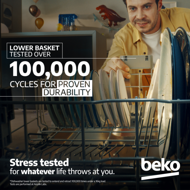 Beko DIN15C20 14 Place Integrated Dishwasher - Stainless Steel 
