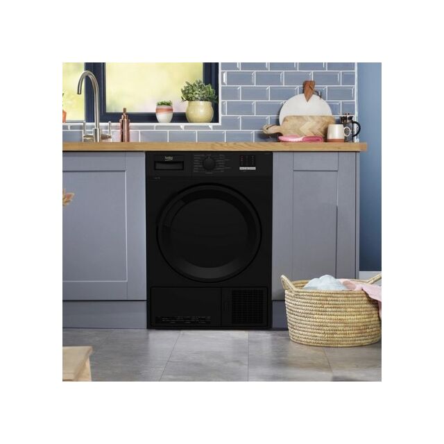 Beko DTLCE80051B 8kg Condenser Tumble Dryer with Sensor Programmes - Black