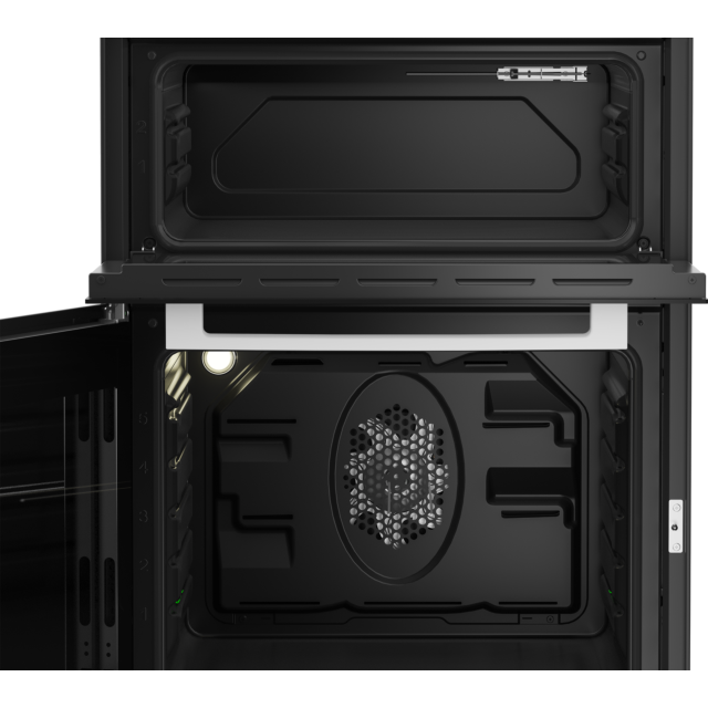 Beko ETC611W 60cm Twin Cavity Electric Cooker with Ceramic Hob - White