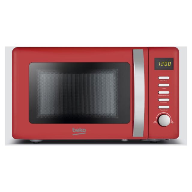 Beko MOC20200R 20L 800W Retro Compact Red Microwave