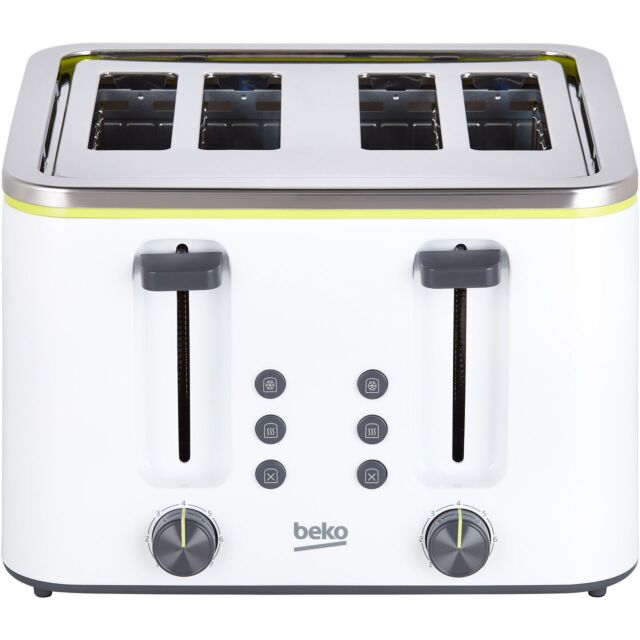 Beko TAM4341W New Line 4 Slice Toaster