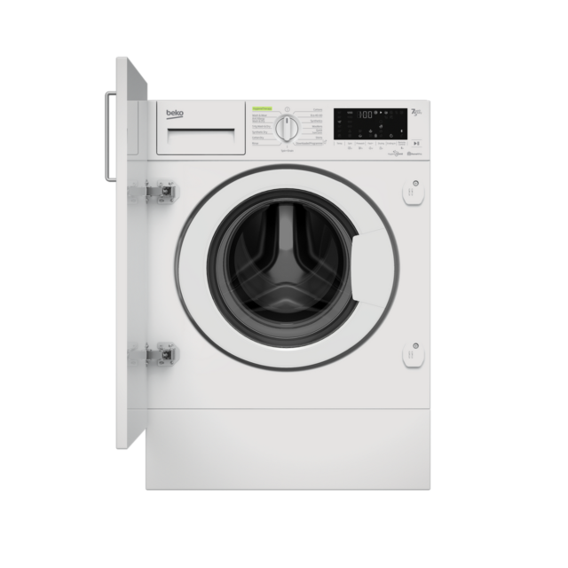 Beko WDIK752121F 7Kg/5Kg 1200 Spin Built In Washer Dryer - White - B Energy Rated