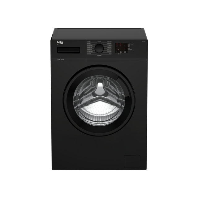 Beko WTK72041B 7kg 1200 Spin Washing Machine with Quick Programme - Black