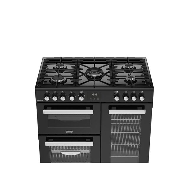 Belling 444411793 Cookcentre 90Cm Dual Fuel Range Cooker - Black