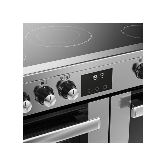 Belling 444411796 90cm Electric Induction Cookcentre Range Cooker - Stainless Steel